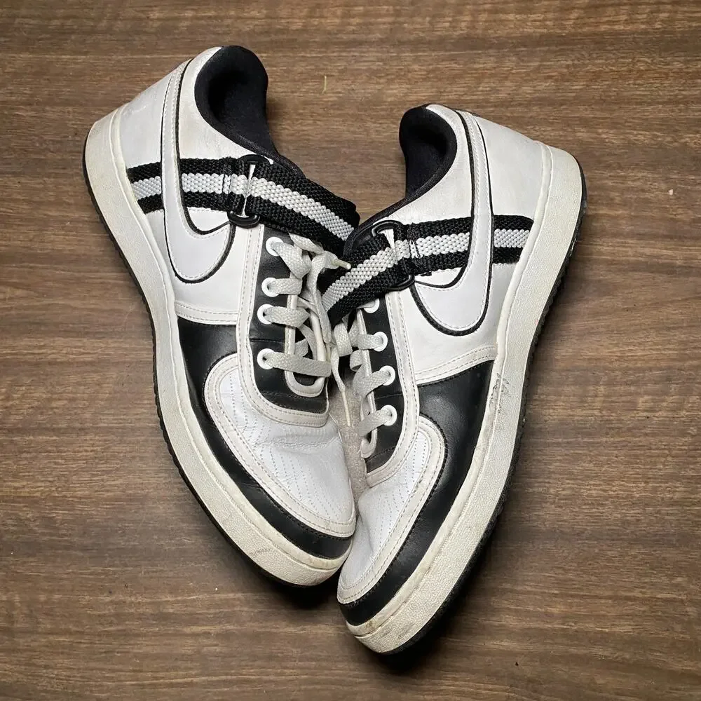 Mens Nike Vandal Low White Black Size 11 Vintage Retro Sneakers (316432-115)